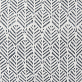Mercana Jennelle Cream w/ Indigo Print Linen Square Decorative Pillow Cover