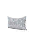Mercana Janelle Cream w/ Indigo Print Linen Lumbar Decorative Pillow Cover