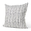 Mercana Jenna Cream w/ Black Print Linen Square Decorative Pillow Cover