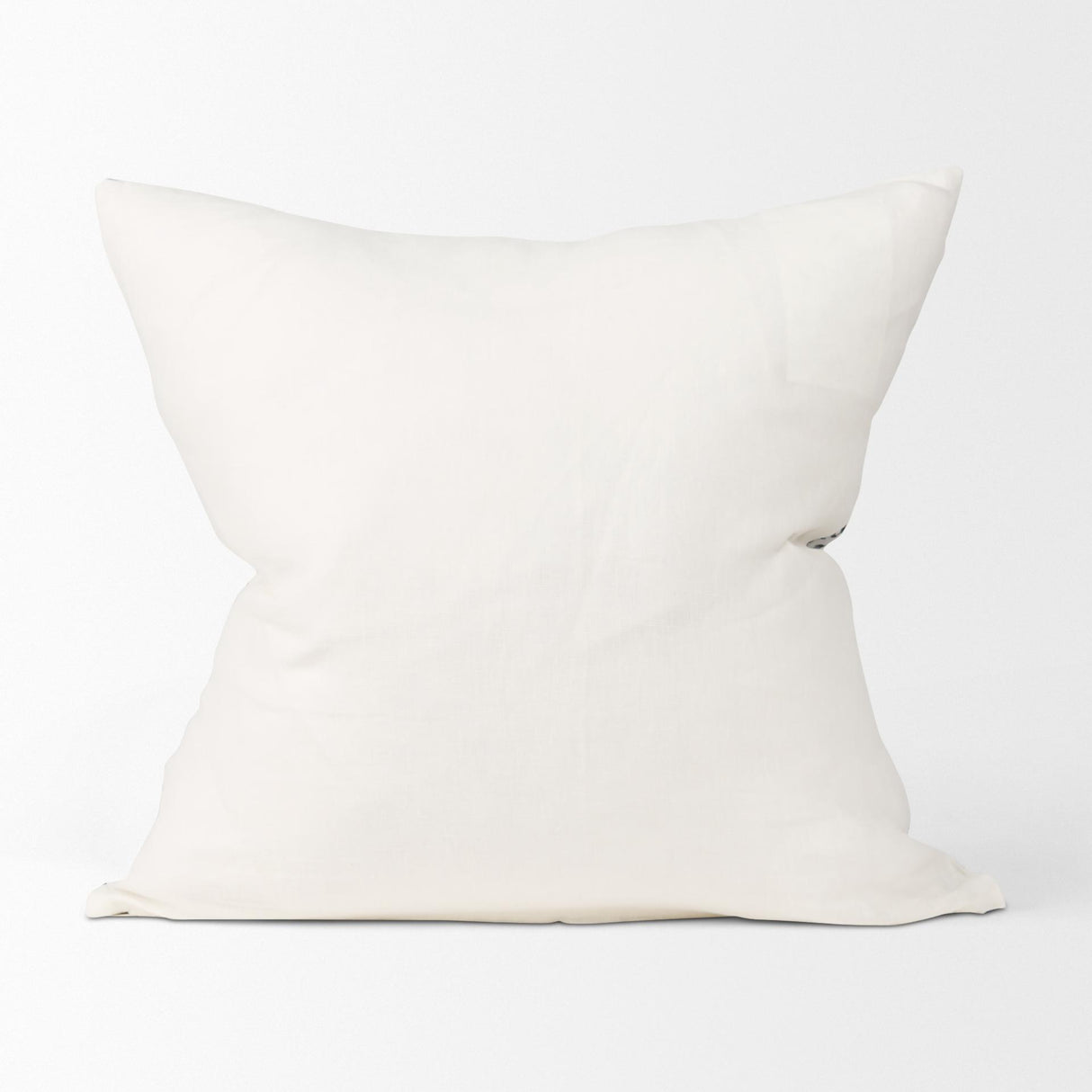 Mercana Jenna Cream w/ Black Print Linen Square Decorative Pillow Cover