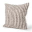 Mercana Jenna Beige w/ Merlot Print Linen Square Decorative Pillow Cover