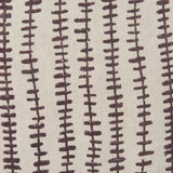 Mercana Jenna Beige w/ Merlot Print Linen Square Decorative Pillow Cover