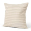 Mercana Jace Cream w/ Beige Stripe Linen-Cotton Square Decorative Pillow Cover