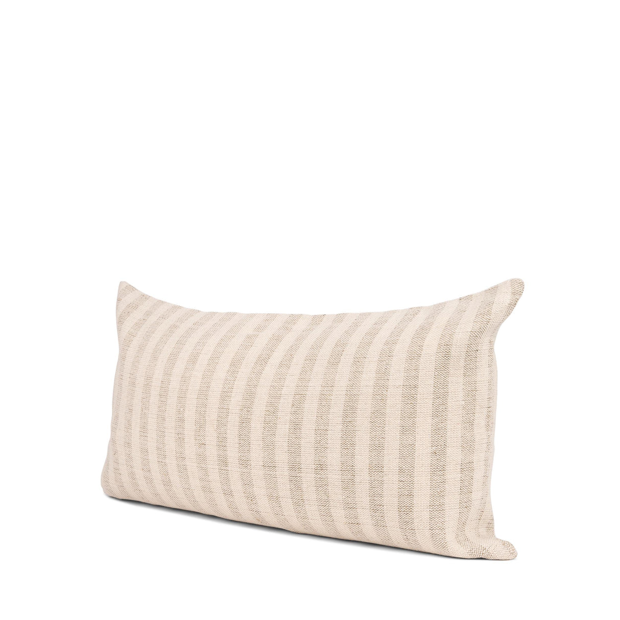 Mercana Jace Cream w/ Beige Stripe Lumbar Decorative Pillow Cover