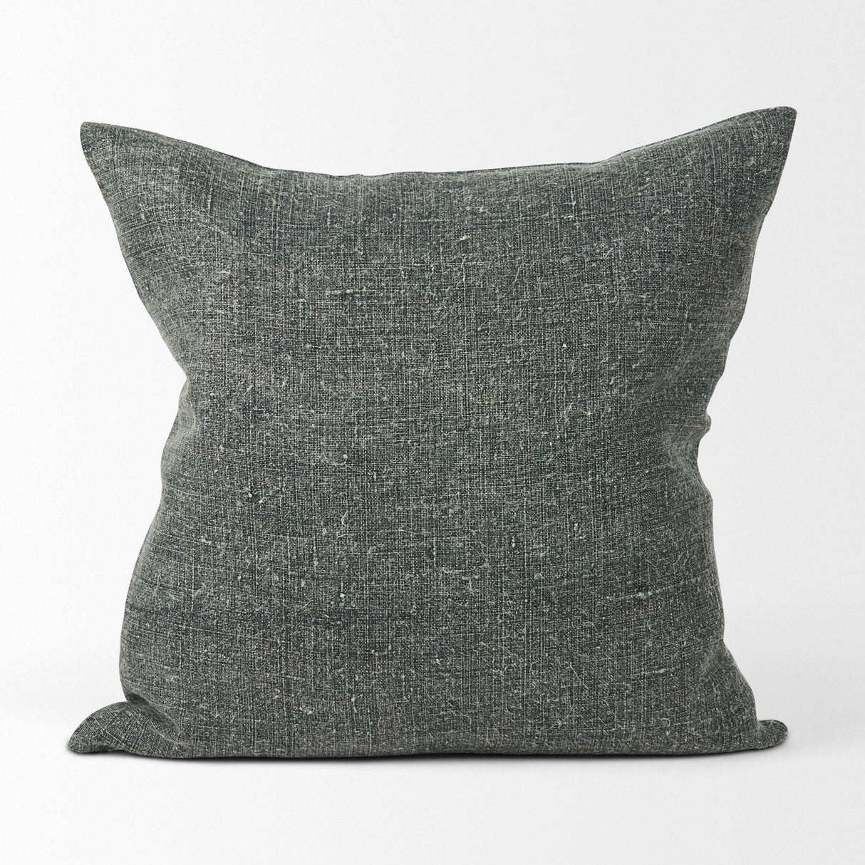 Mercana Jack Green Linen Square Decorative Pillow Cover