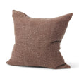 Mercana Jack Brown Linen Square Decorative Pillow Cover