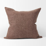 Mercana Jack Brown Linen Square Decorative Pillow Cover