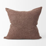 Mercana Jack Brown Linen Square Decorative Pillow Cover