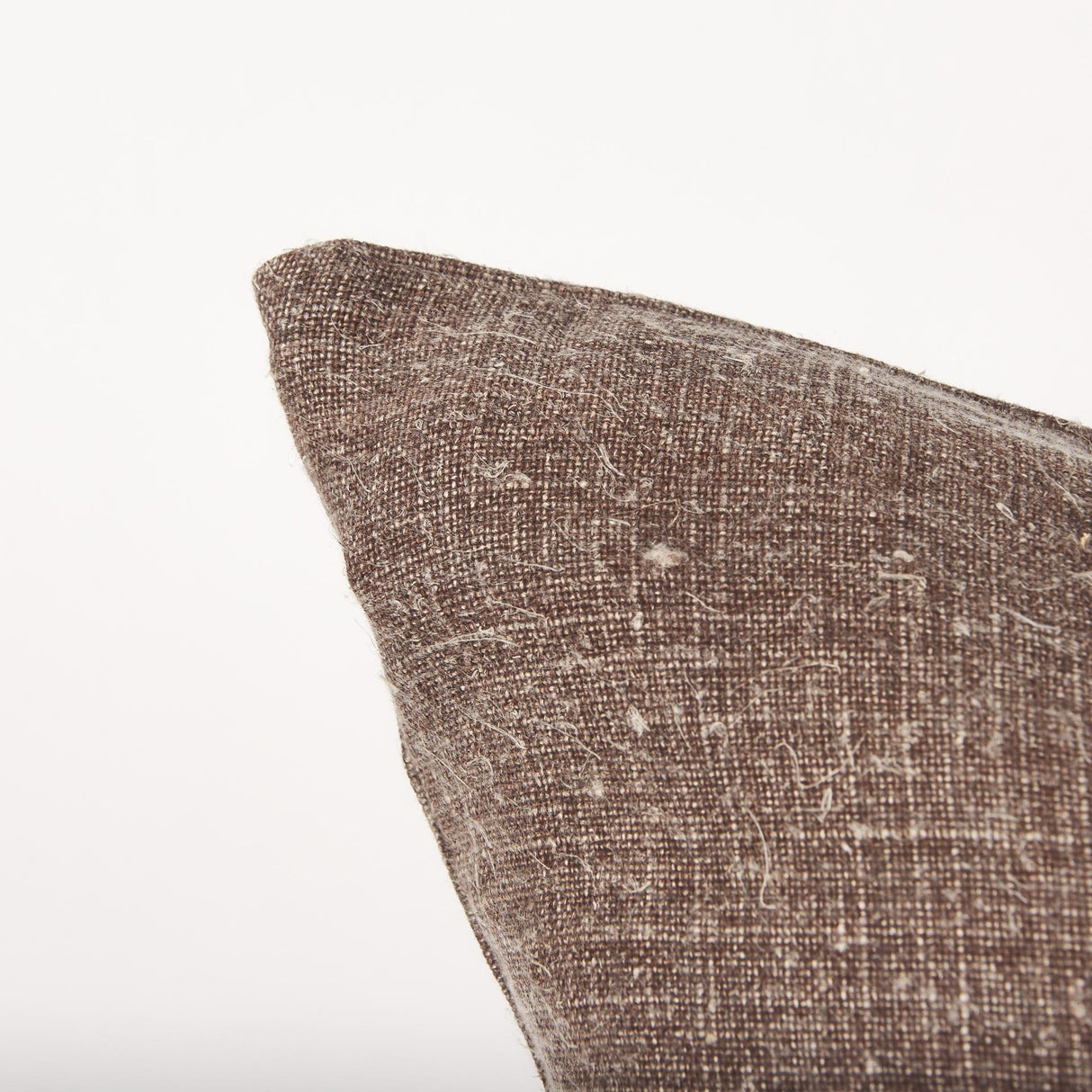 Mercana Jack Brown Linen Square Decorative Pillow Cover