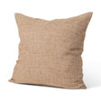 Mercana Jacklyn Brown Linen Square Decorative Pillow Cover