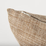 Mercana Jacklyn Brown Linen Square Decorative Pillow Cover