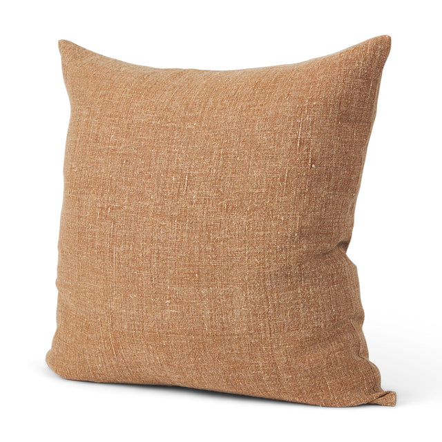 Mercana Jack Rust Linen Square Decorative Pillow Cover