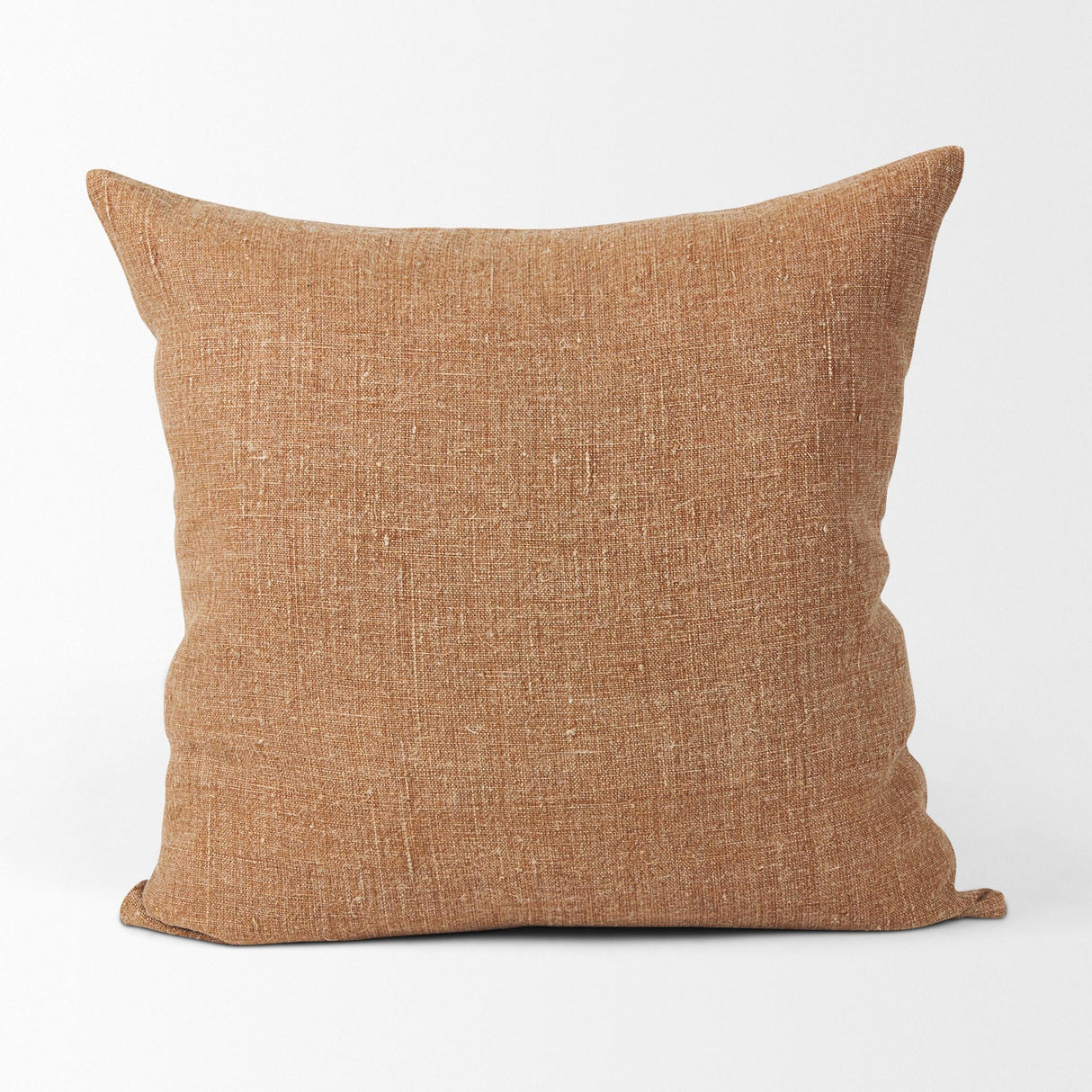 Mercana Jack Rust Linen Square Decorative Pillow Cover