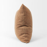 Mercana Jack Rust Linen Square Decorative Pillow Cover