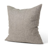 Mercana Jacklyn Grey Linen Square Decorative Pillow Cover