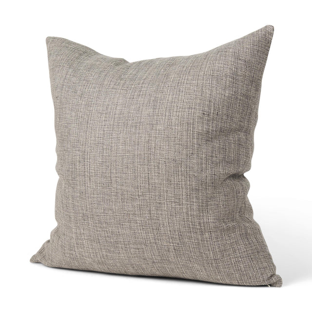 Mercana Jacklyn Grey Linen Square Decorative Pillow Cover