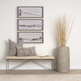 Mercana Jacklyn Grey Linen Square Decorative Pillow Cover