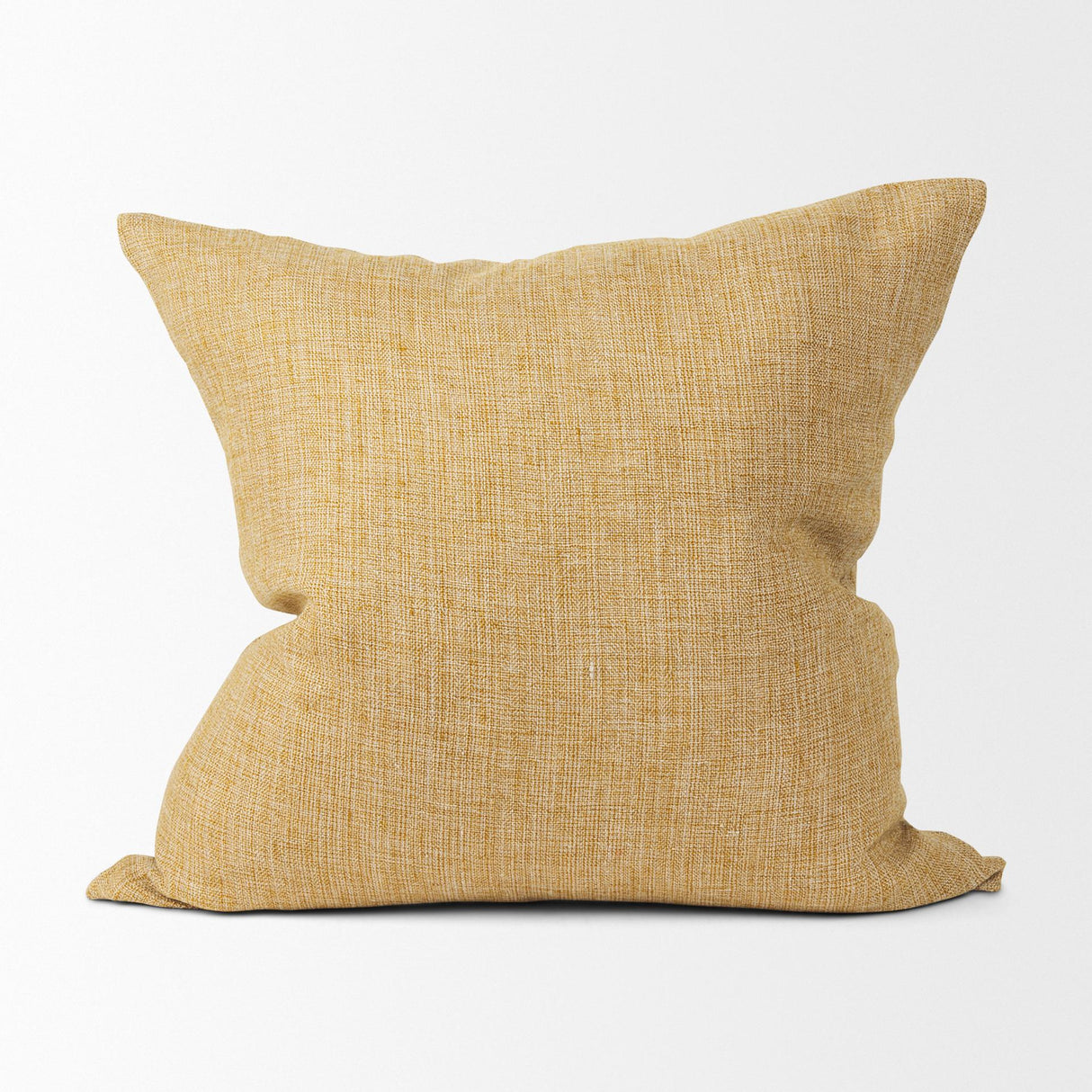 Mercana Jacklyn Mustard Linen Square Decorative Pillow Cover