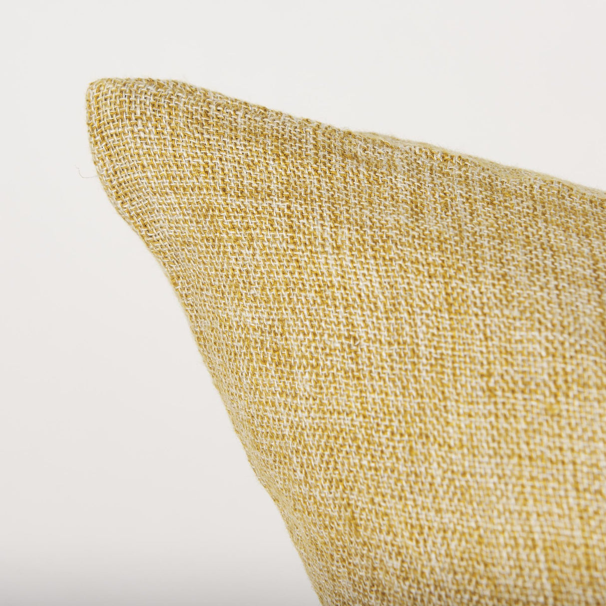 Mercana Jacklyn Mustard Linen Square Decorative Pillow Cover
