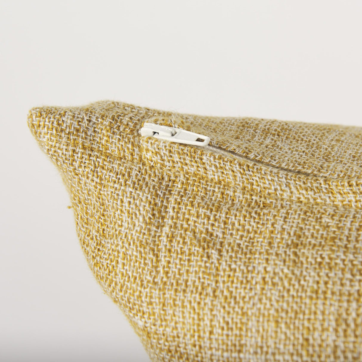 Mercana Jacklyn Mustard Linen Square Decorative Pillow Cover