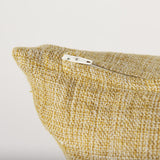 Mercana Jacklyn Mustard Linen Square Decorative Pillow Cover