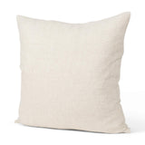 Mercana Jacklyn Cream Linen Square Decorative Pillow Cover