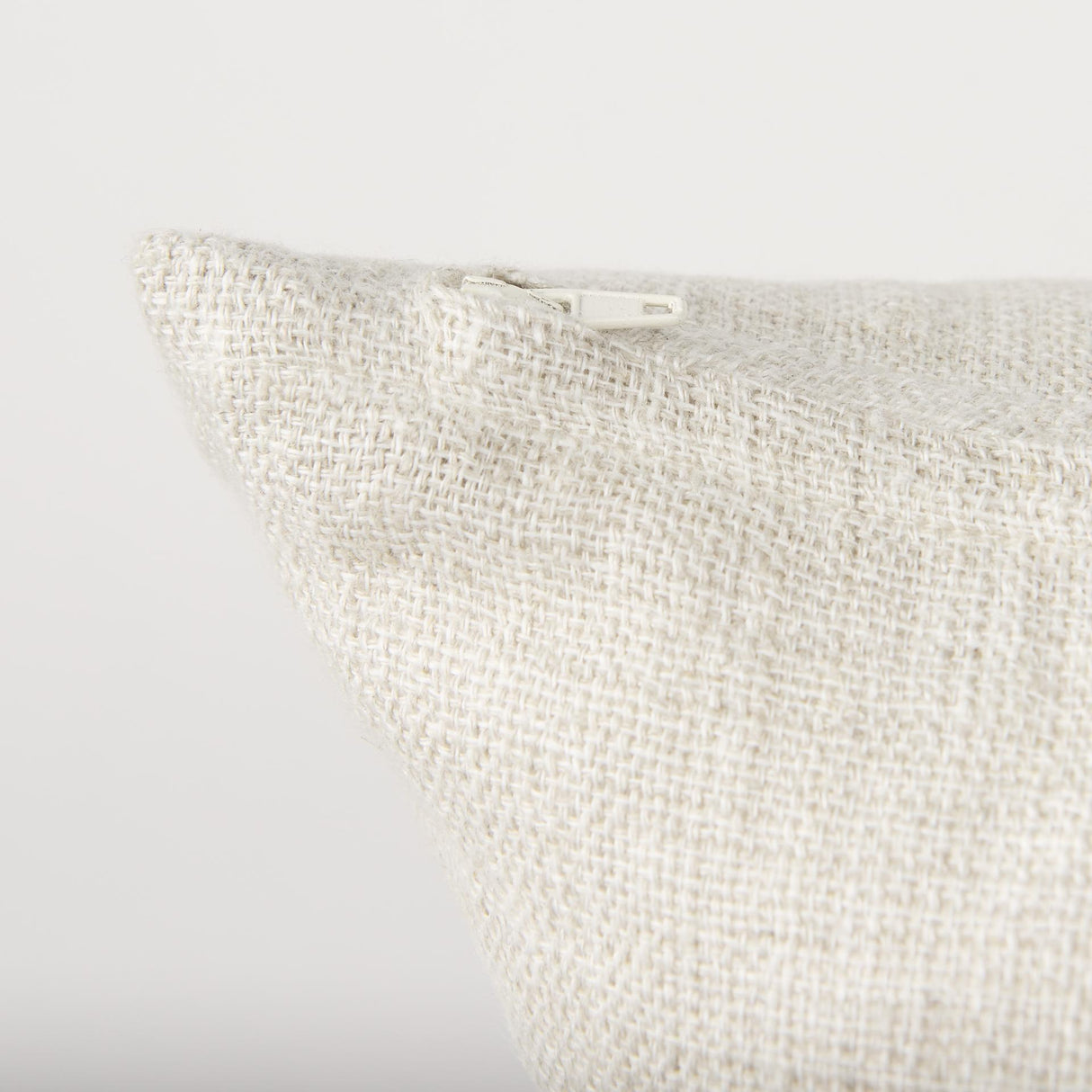 Mercana Jacklyn Cream Linen Square Decorative Pillow Cover
