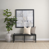 Mercana Jacklyn Cream Linen Square Decorative Pillow Cover