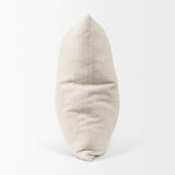 Mercana Jacklyn Cream Linen Square Decorative Pillow Cover