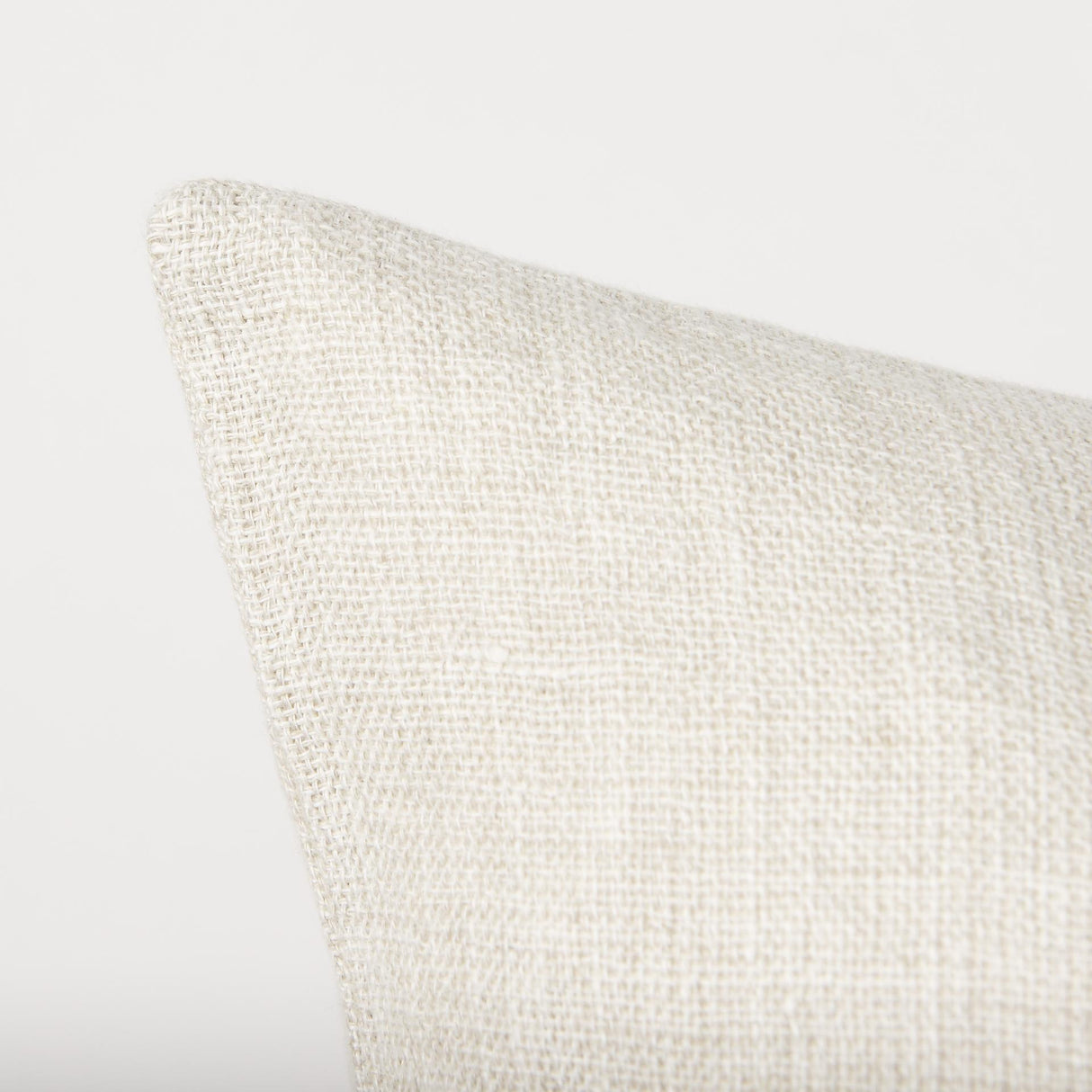 Mercana Jacklyn Cream Linen Square Decorative Pillow Cover