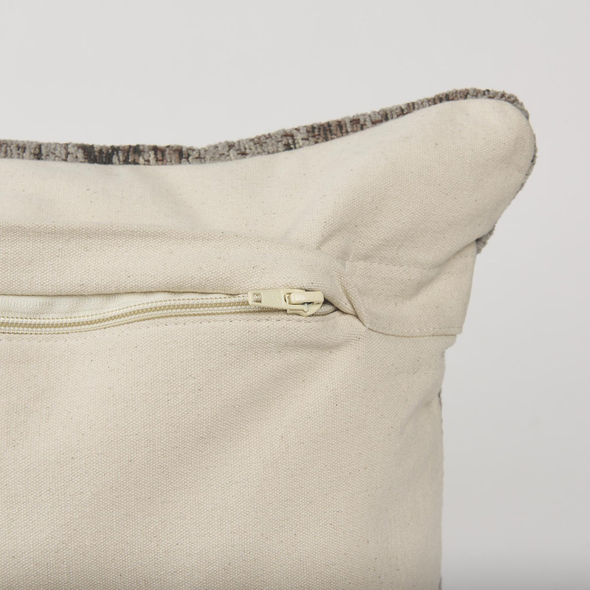 Mercana Khloe Taupe Lumbar Pillow Cover