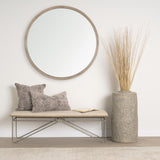 Mercana Khloe Taupe Square Pillow Cover