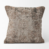 Mercana Khloe Taupe Square Pillow Cover