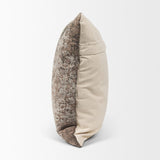 Mercana Khloe Taupe Square Pillow Cover