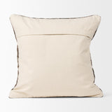 Mercana Khloe Taupe Square Pillow Cover