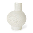 Mercana Heket Short White Glass Vase