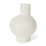 Mercana Heket Short White Glass Vase
