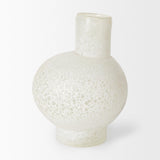 Mercana Heket Short White Glass Vase