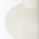Mercana Heket Short White Glass Vase