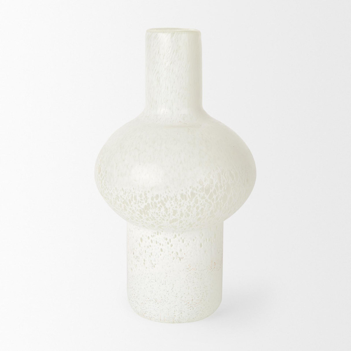 Mercana Heket Tall White Glass Vase