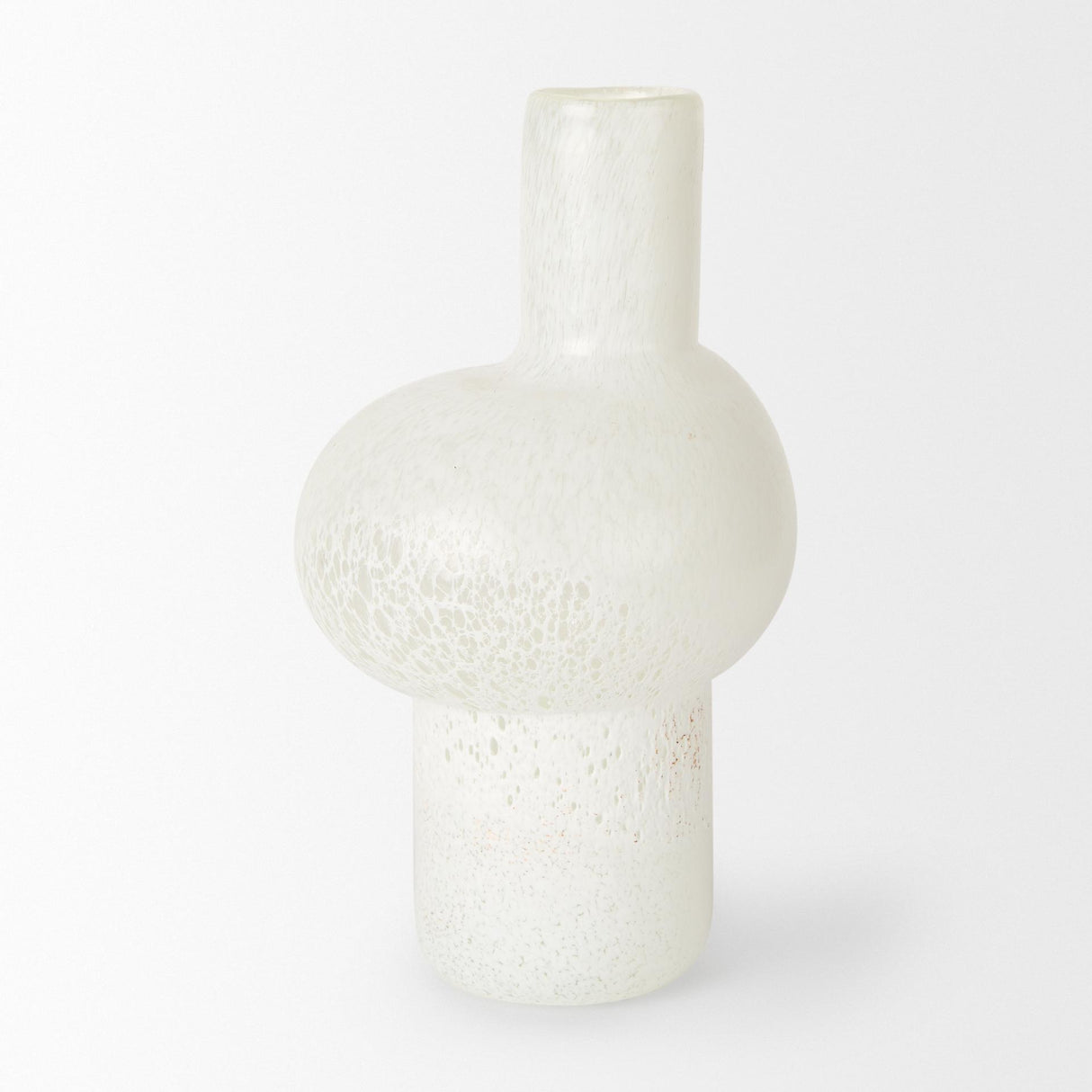 Mercana Heket Tall White Glass Vase