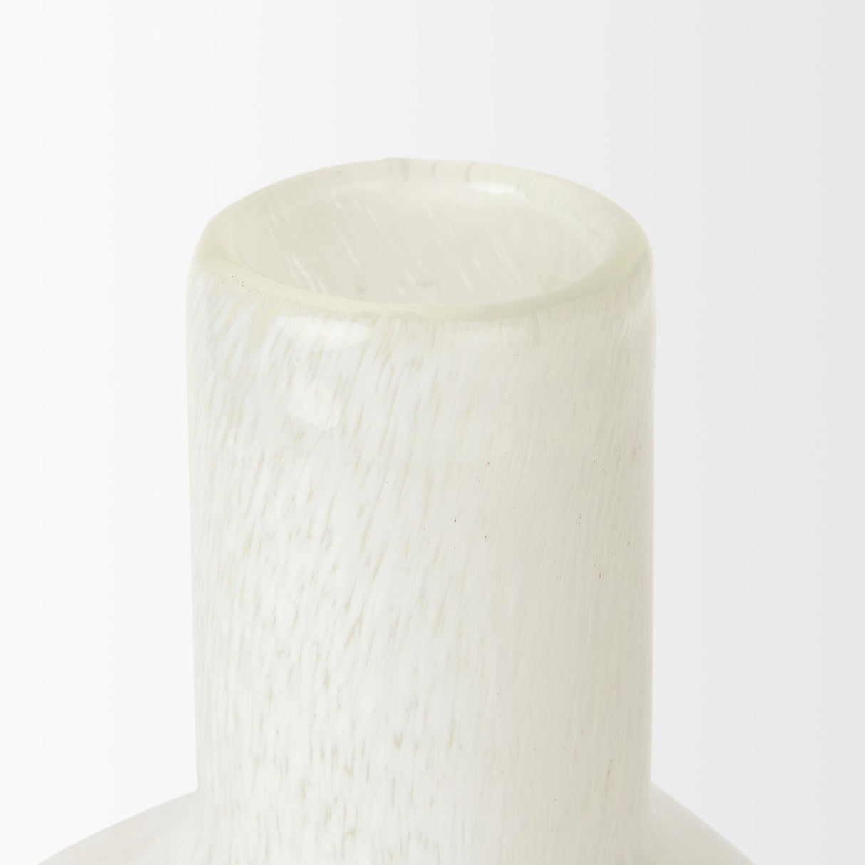 Mercana Heket Tall White Glass Vase