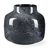 Mercana Masai Small Black Mottled Glass Vase