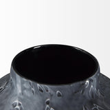Mercana Masai Small Black Mottled Glass Vase