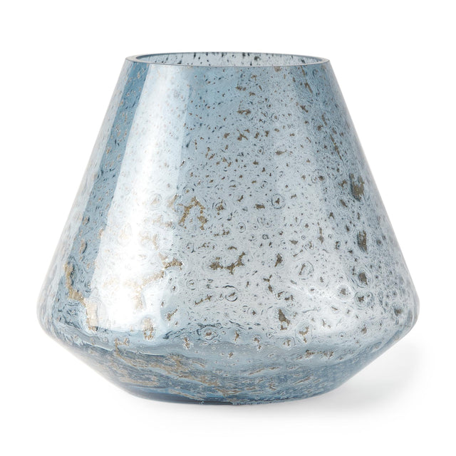 Mercana Robyn Short Blue Glass Vase