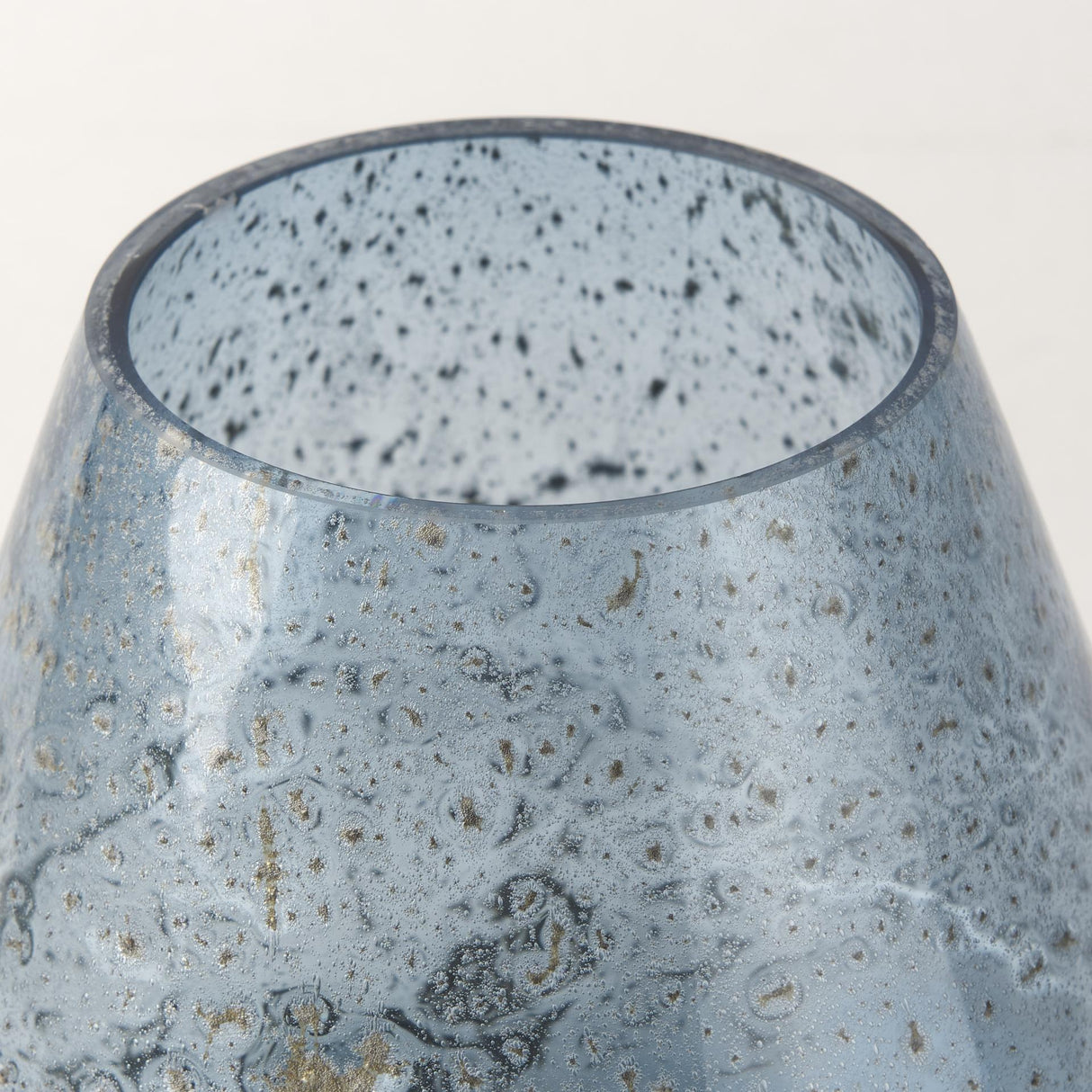 Mercana Robyn Short Blue Glass Vase