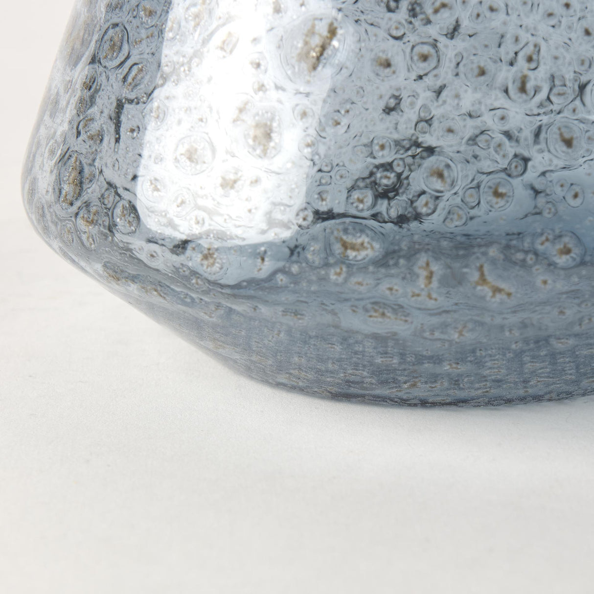 Mercana Robyn Short Blue Glass Vase