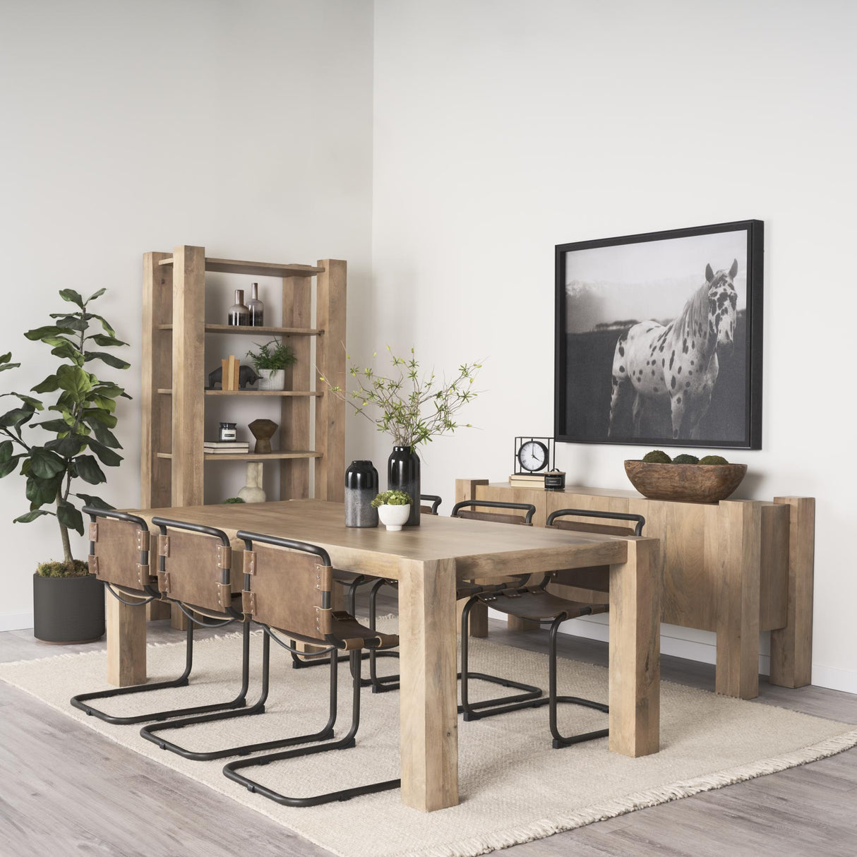 Mercana Marans Short Amber Multi-Color Glass Vase