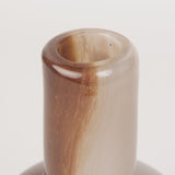 Mercana Marans Short Amber Multi-Color Glass Vase