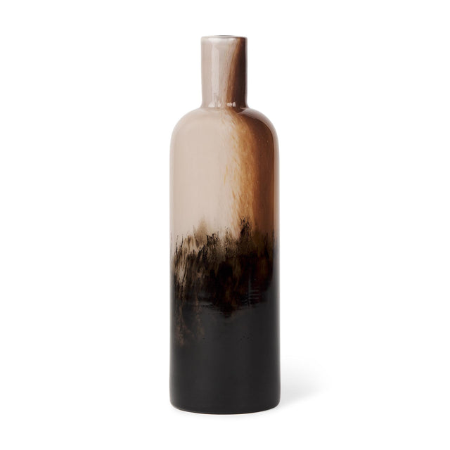 Mercana Marans Tall Amber Multi-Color Glass Vase